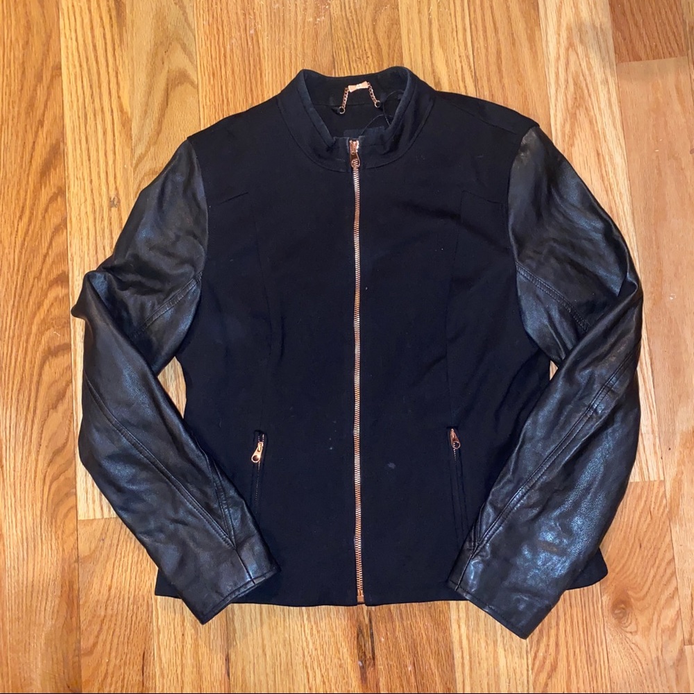 Ted Baker Leather Sleeve Jacket